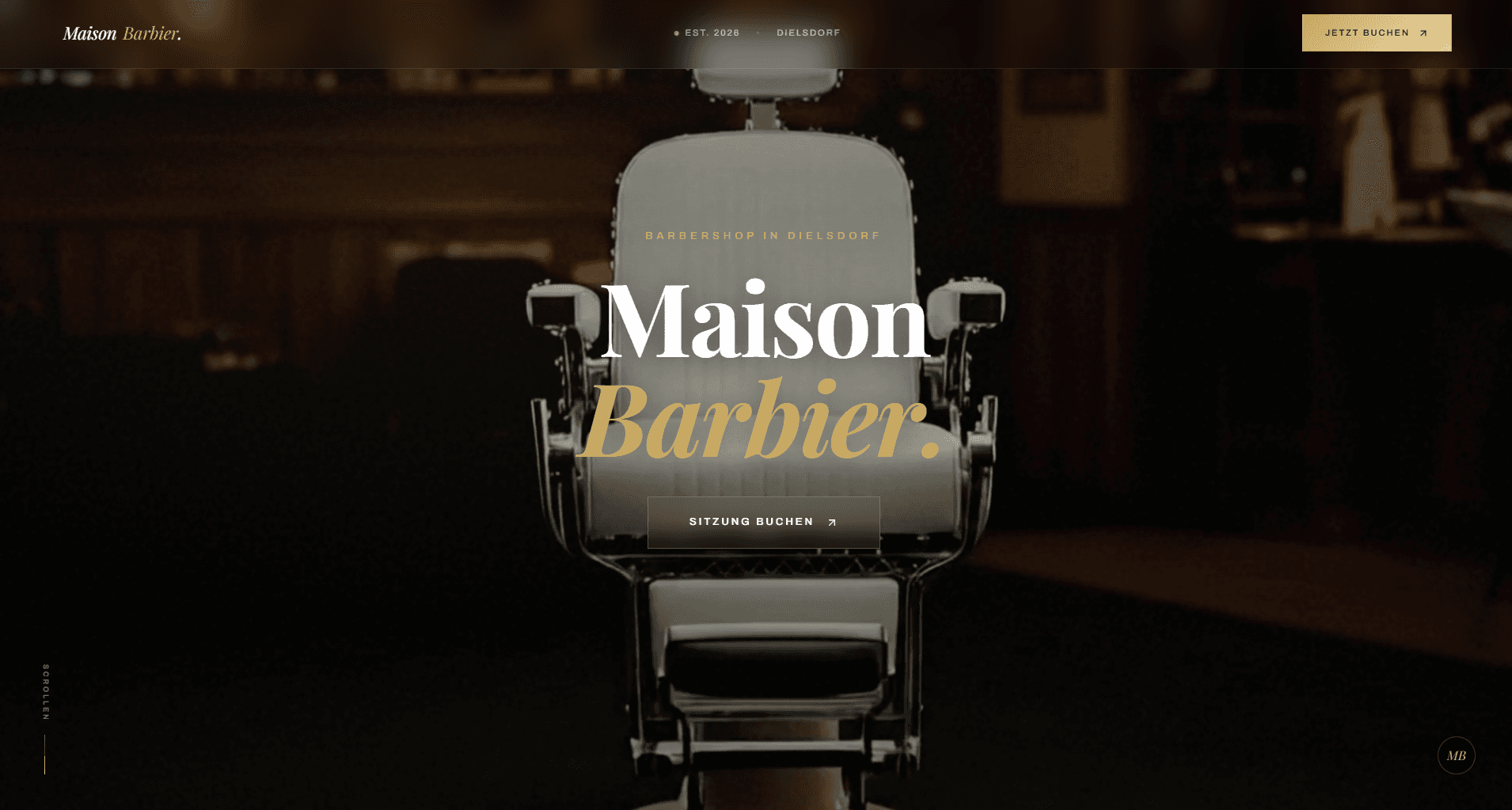 Startseite von Maison Barbier nach dem Relaunch durch ALPENIQ